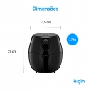 Fritadeira Sem Óleo Quick Fryer Elgin 4 Litros Preta 220V