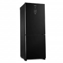 Geladeira Black Glass Panasonic Frost Free 425L Porta de Vidro Preta 220V