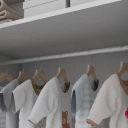 Guarda Roupa Infantil Henn Bala de Menta Branco