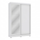 Guarda Roupa Kappesberg com Espelhos CB01N571 Portas de Correr e 2 Gavetas Flex Branco e Macadâmia