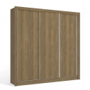 Guarda Roupa Kappesberg M570 3 Portas e 2 Gavetas Nogueira e Fendi