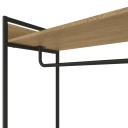 Roupeiro Kappesbergs Industrial 1 gaveta LI028 Freijó e Preto Fosco