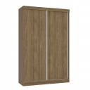 Guarda Roupa Kappesberg N571 2 Portas de Correr e 2 Gavetas Flex Nogueira e Verde