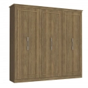 Guarda Roupa Kappesberg N573 6 Portas e 3 Gavetas Flex Nogueira e Verde Oliva