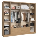 Guarda Roupas Veneza Castro 6 Portas e 4 Gavetas Angelin e Blanc