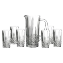 Jogo de jarra e 6 copos Cristal Home Class