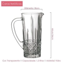 Jogo de jarra e 6 copos Cristal Home Class