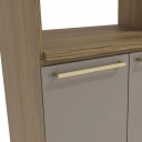 Kit Forno Botanic Kappesberg M627 3 Portas Nogueira e Fendi Kit Forno Botanic Kappesberg M627 3 Portas Nogueira e Fendi