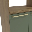 Kit Forno Botanic Kappesberg M627 3 Portas Nogueira e Verde Oliva