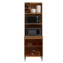 Kit Forno e Micro 5348 Francini 65cm 2 Portas Móveis Sul Angelin e Damasco