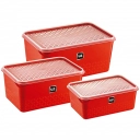 Kit Multiuso 3 peças UZ1910 Vermelho