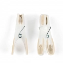 Kit Prendedor de Roupa com 12 unidades de Plástico UZ7017 Cappuccino
