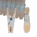 Kit Prendedor de Roupa com 12 unidades de Plástico UZ7017 Cappuccino