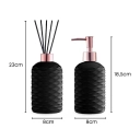 Kit Saboneteira e Difusor UZ7032 Preto