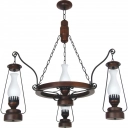 Lustre Lampião 4 Lâmpadas Rústico 884e Luminárias Muller 