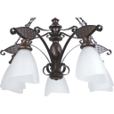 Lustre Rústico Envelhecido 505E para 5 Lâmpadas - Luminárias Muller