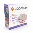 Máquina de Waffles WAF200 Cadence Rosa 220V