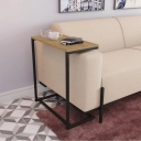 Mesa de Apoio Industrial Kappesberg LI025 Freijó e Preto Fosco