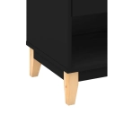 Mesa de Cabeceira 1 gaveta 1 nicho Legno LE6006 Movelbento Preto