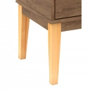 Mesa de Cabeceira 2 gavetas Legno LE6007 Movelbento Freijó