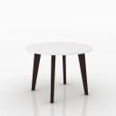Mesa de Centro Retrô RT3082 Movelbento Branco