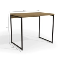 Mesa Industrial Kappesberg LI001 Freijó e Preto Fosco