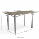  Mesa Kappesberg Crome 6 lugares CMC601 Bronze 