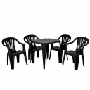 Mesa plástica Mor Preta- 15151003