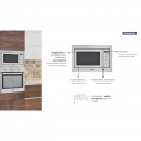 Micro-ondas de Embutir Tramontina Inox com Acabamento Scotch Brite 25 L 220V