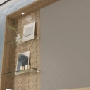 Painel Londres Kappesberg M945 Nogueira e Fendi