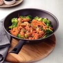 Panela Wok Loreto Tramontina 28 cm Sem Tampa Grafite