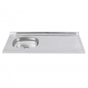 Pia de Inox 120x53 com Cuba - Ghel Plus