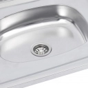 Pia de Inox 120x53 com Cuba - Ghel Plus