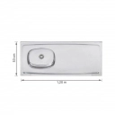 Pia de Inox 120x53 com Cuba - Ghel Plus