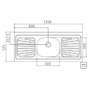 Pia Inox 120cm com Escorredor 93041/557 - Tramontina