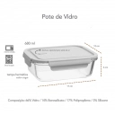 Pote Vidro Borossolicato 0,68l UZ Capuccino
