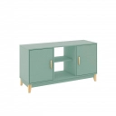 Rack 2 Portas 1 Prateleira Legno LE6011 Movelbento Oliva
