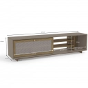 Rack Havana Kappesberg M942 Nogueira e Fendi