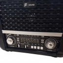Rádio Portátil Retrô AM FM FS1631 F-Sound Preto