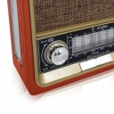 Rádio Solar Portátil AM FM FS103BT F-Sound Vermelho