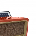 Rádio Solar Portátil AM FM FS103BT F-Sound Vermelho