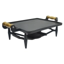 Rechaud ferro fundido Venâncio retangular liso 30 x 25 cm RRLFV