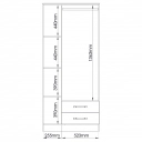 Roupeiro Moscou 4300A 3 Portas e 2 Gavetas Castro Branco Line