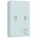 Roupeiro Tóquio 4400A 4 Portas e 2 Gavetas Castro Branco Line
