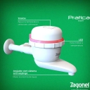  Torneira Eletrica De Cozinha Pratica Touch Zagonel Branca 220v